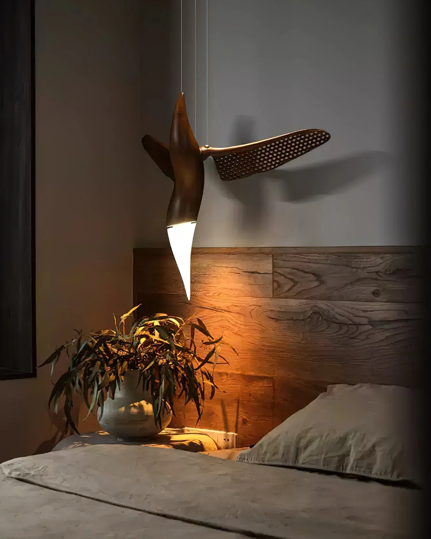 Elsilor Avian-Inspired Wood Pendant Light - Image 15