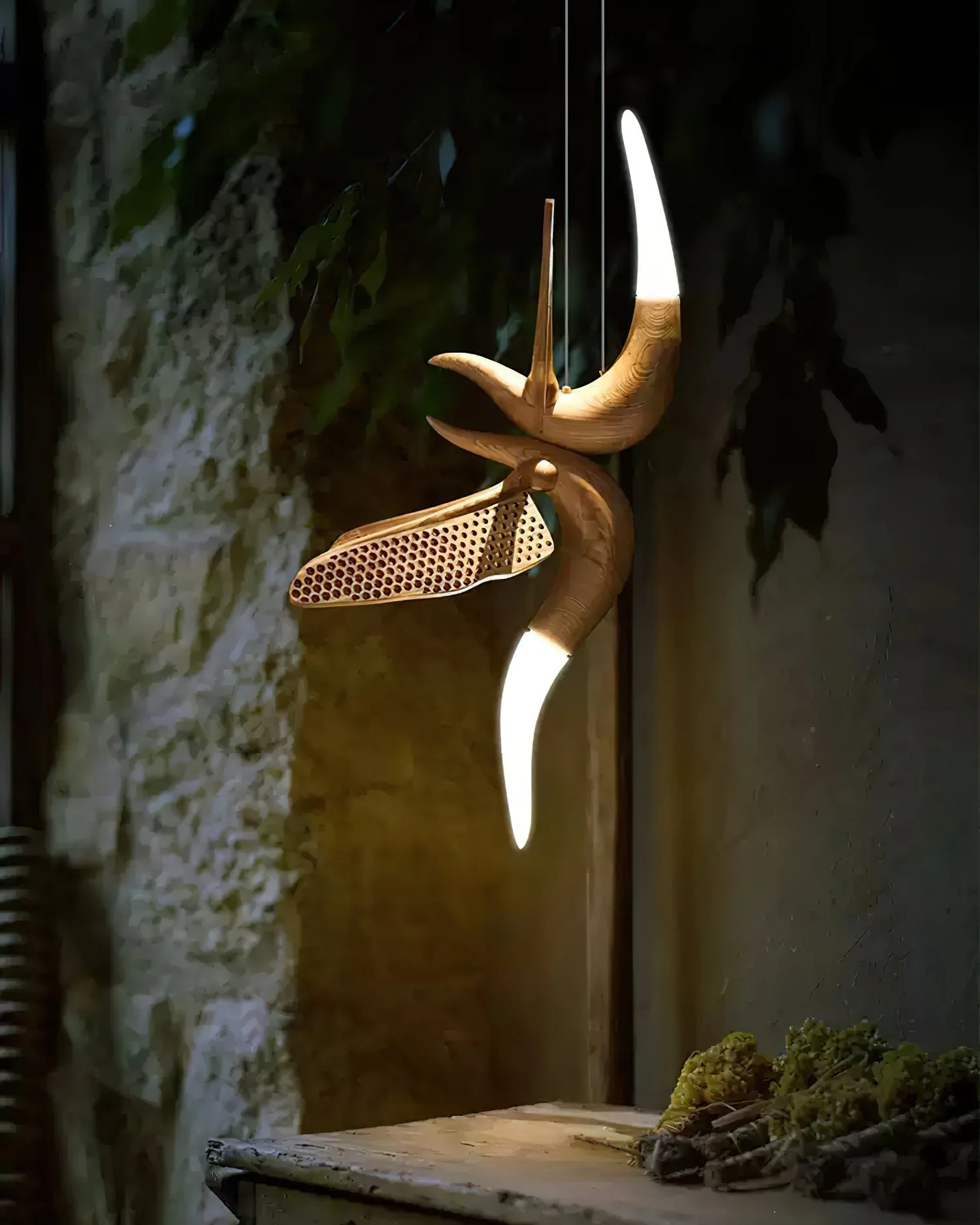 Elsilor Avian-Inspired Wood Pendant Light - Image 20