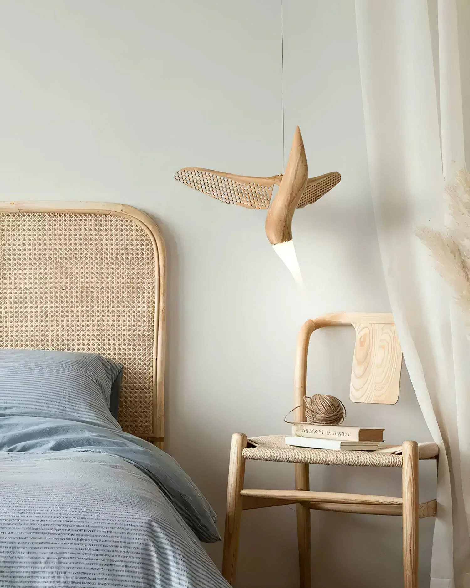 Elsilor Avian-Inspired Wood Pendant Light - Image 21