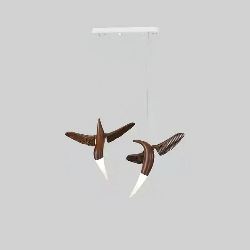 Elsilor Avian-Inspired Wood Pendant Light - Image 3