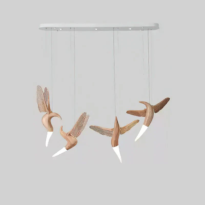 Elsilor Avian-Inspired Wood Pendant Light - Image 50
