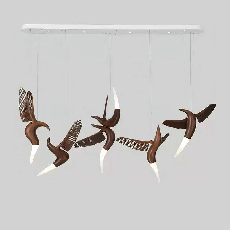 Elsilor Avian-Inspired Wood Pendant Light - Image 54