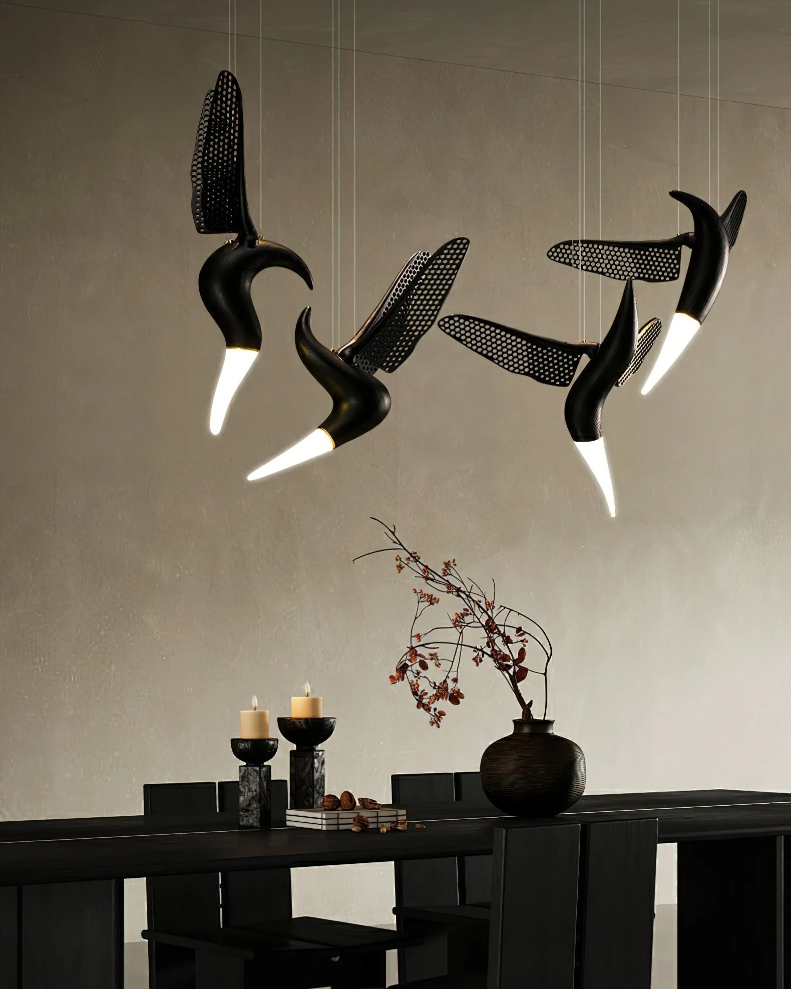 Elsilor Avian-Inspired Wood Pendant Light - Image 6