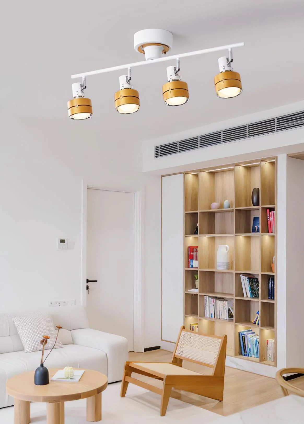 Elsorila Elegance Adjustable Spot Wooden Ceiling Lamp - Image 15