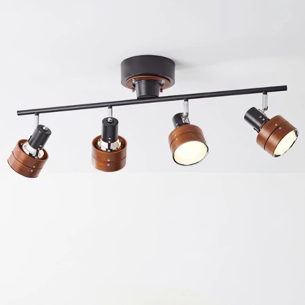 Elsorila Elegance Adjustable Spot Wooden Ceiling Lamp - Image 6