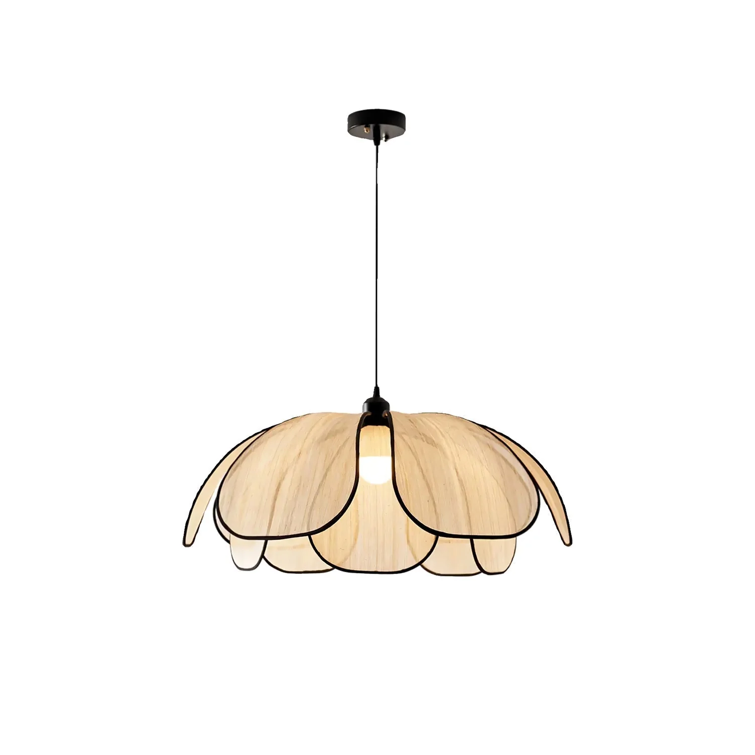 Elthaus Blossom Leaf Fiber Pendant Lamp - Image 18