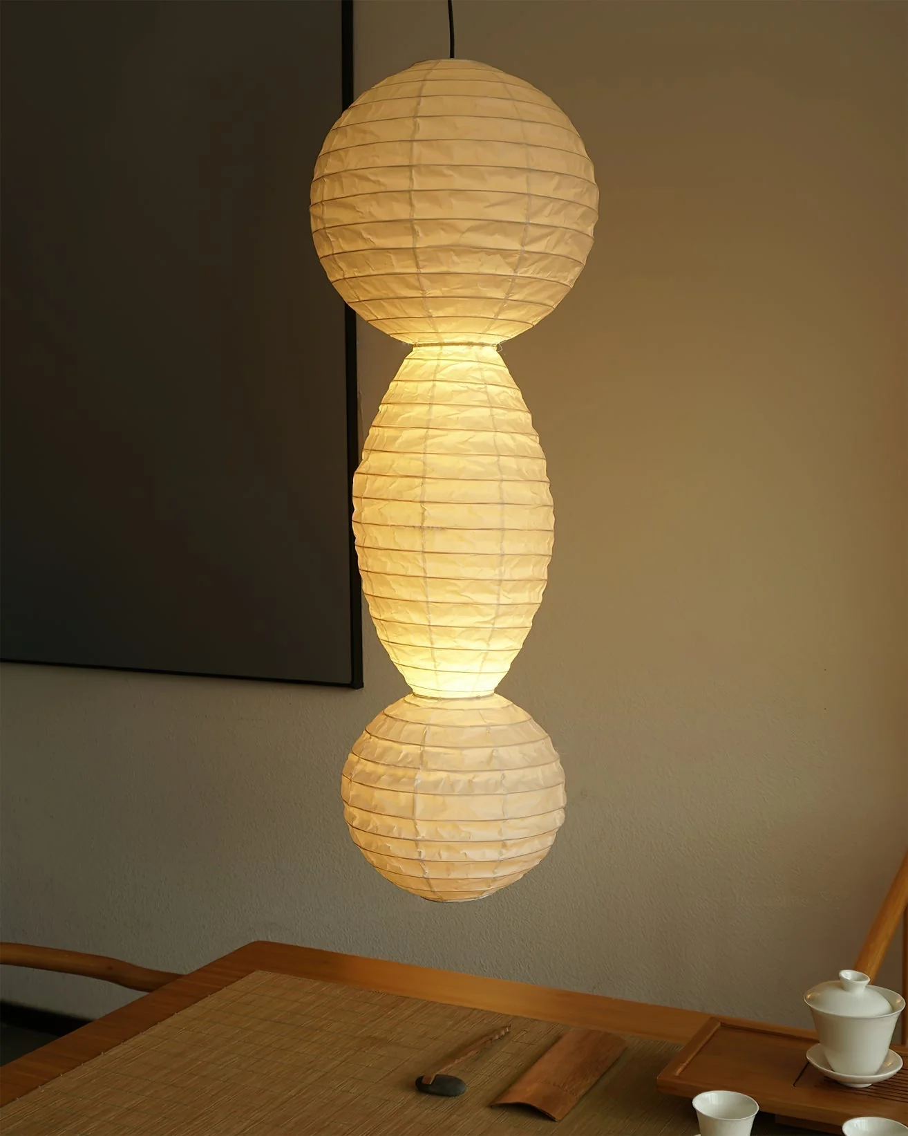 Elthayra Natural Series Bamboo Lantern Pendant Lamp - Image 17