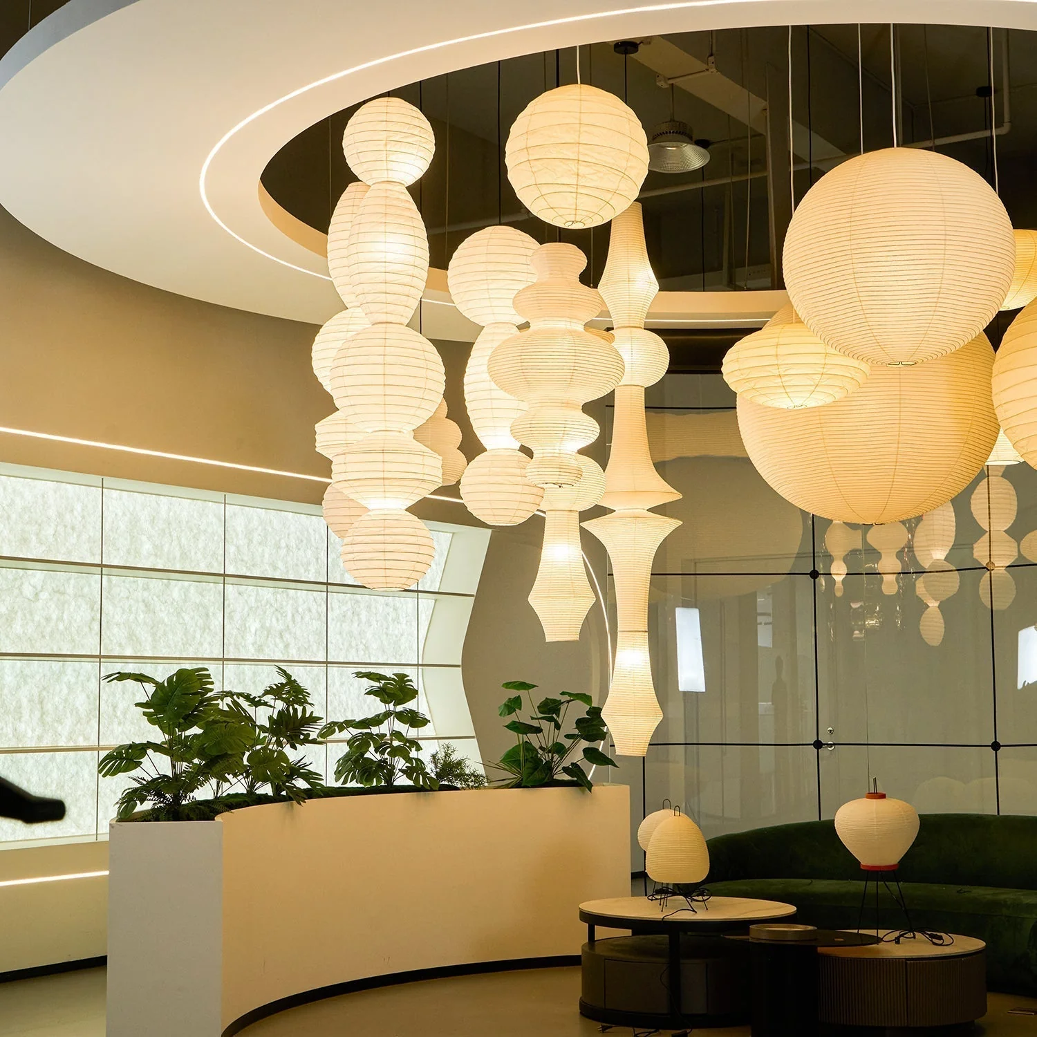Elthayra Natural Series Bamboo Lantern Pendant Lamp - Image 22