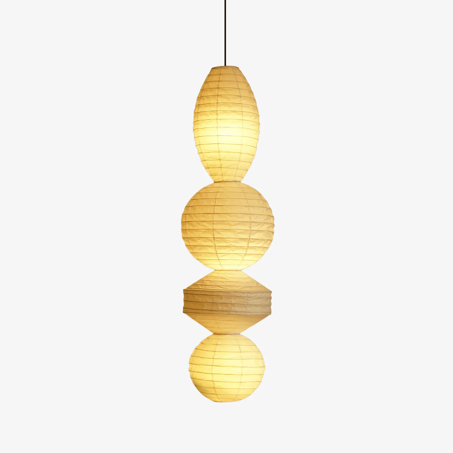 Elthayra Natural Series Bamboo Lantern Pendant Lamp - Image 3