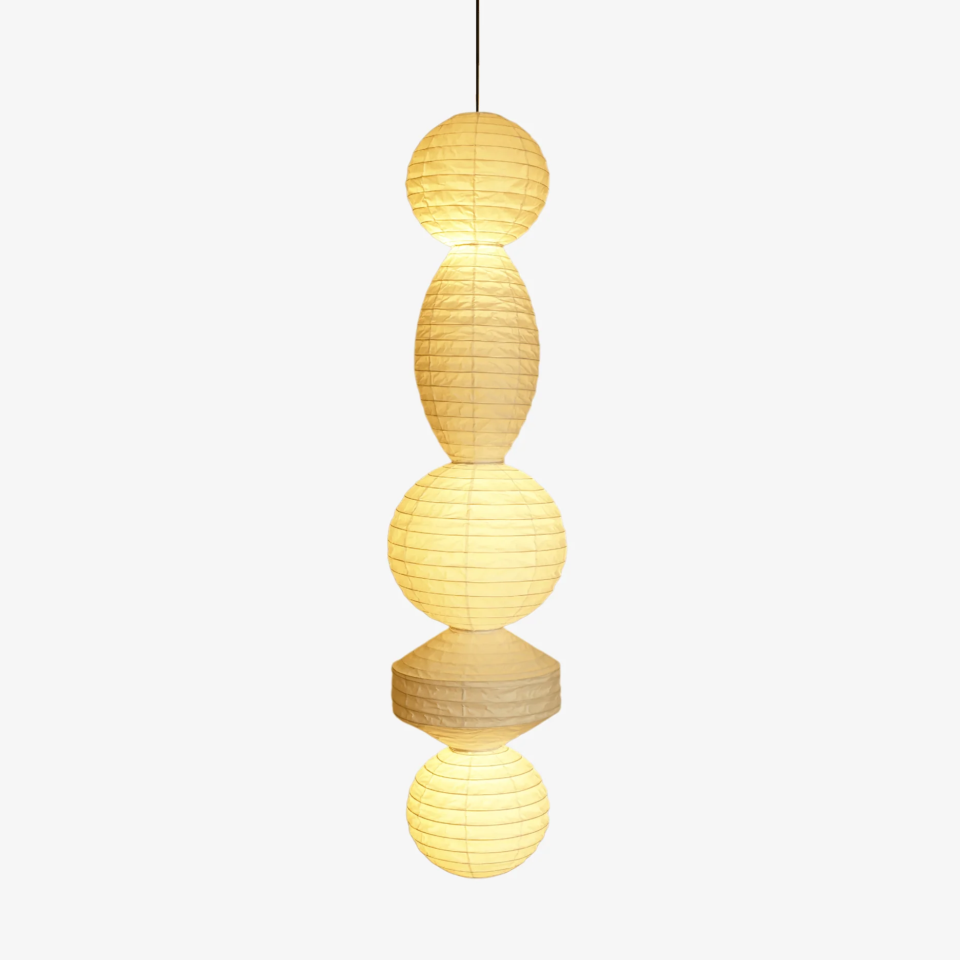 Elthayra Natural Series Bamboo Lantern Pendant Lamp - Image 5
