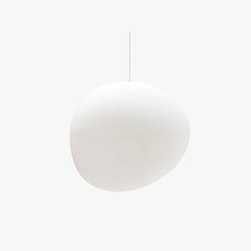 Elun Sleek Minimalist Floating Egg-shaped Glass Pendant Light