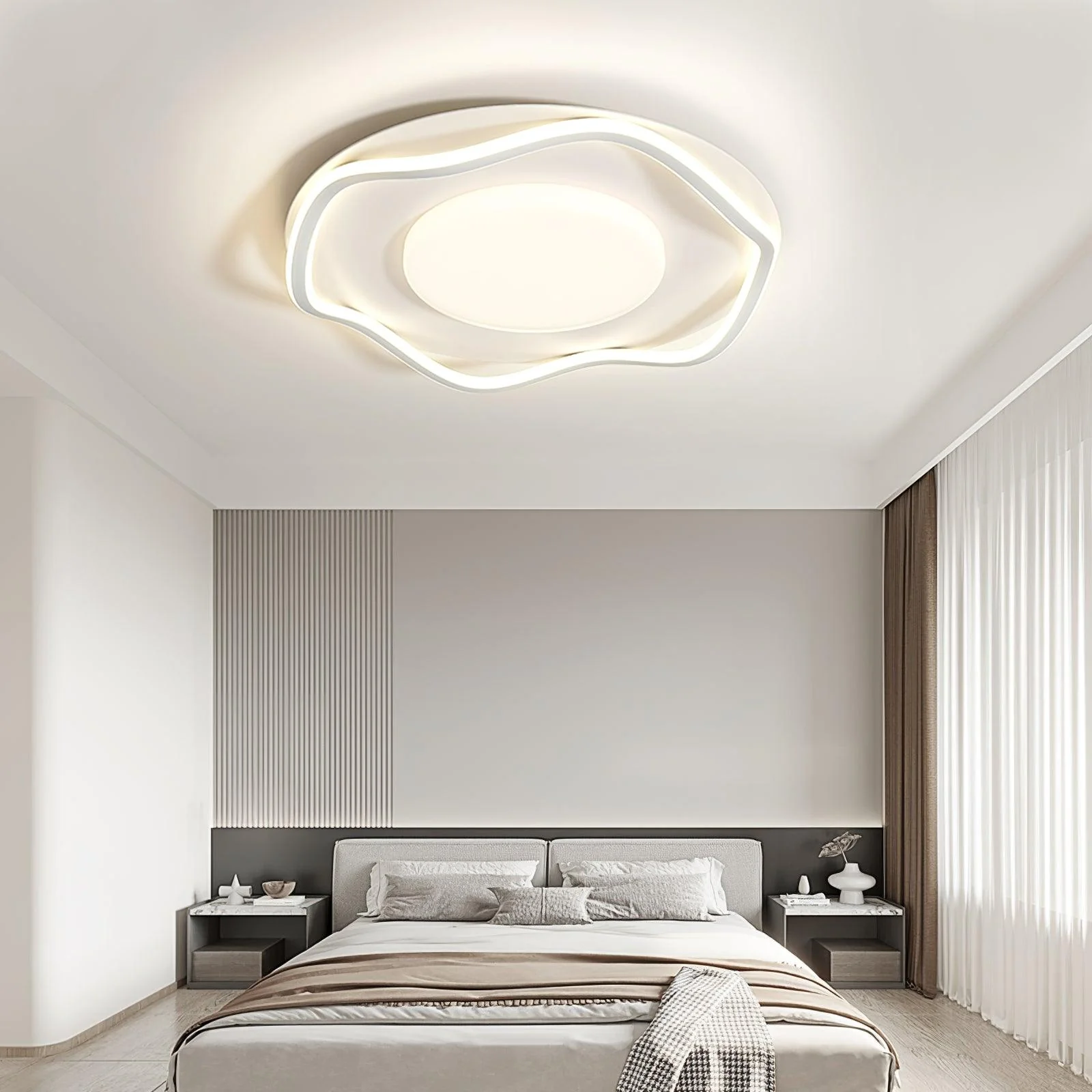Elvenos Minimalist Cloud Shape Ceiling Lamp - Image 14
