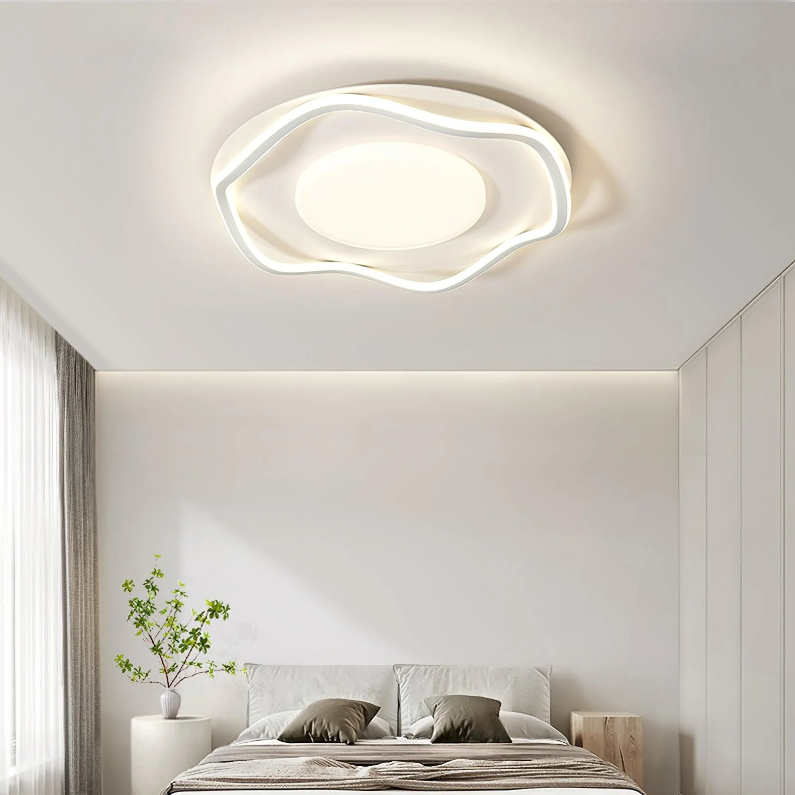Elvenos Minimalist Cloud Shape Ceiling Lamp - Image 17