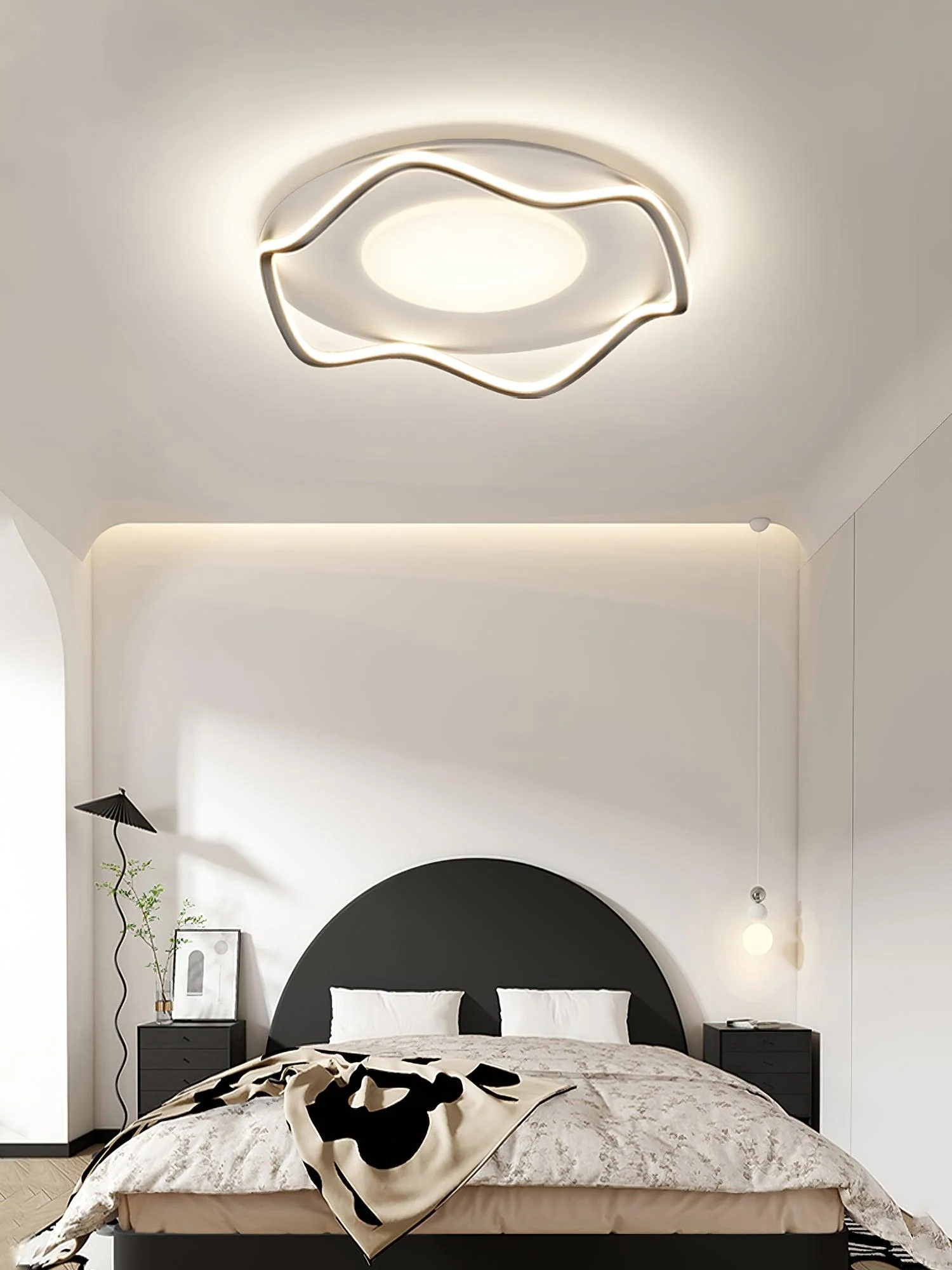 Elvenos Minimalist Cloud Shape Ceiling Lamp - Image 20