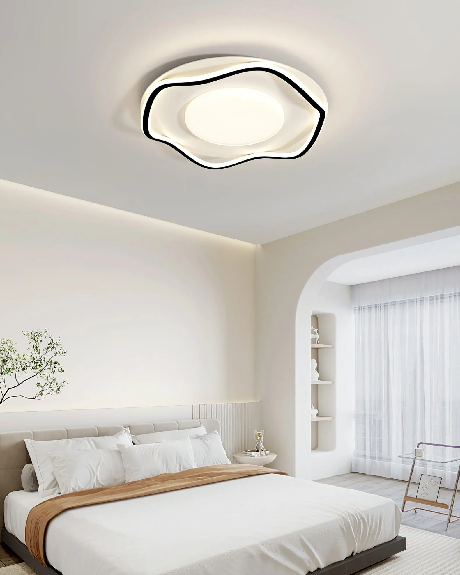Elvenos Minimalist Cloud Shape Ceiling Lamp - Image 23
