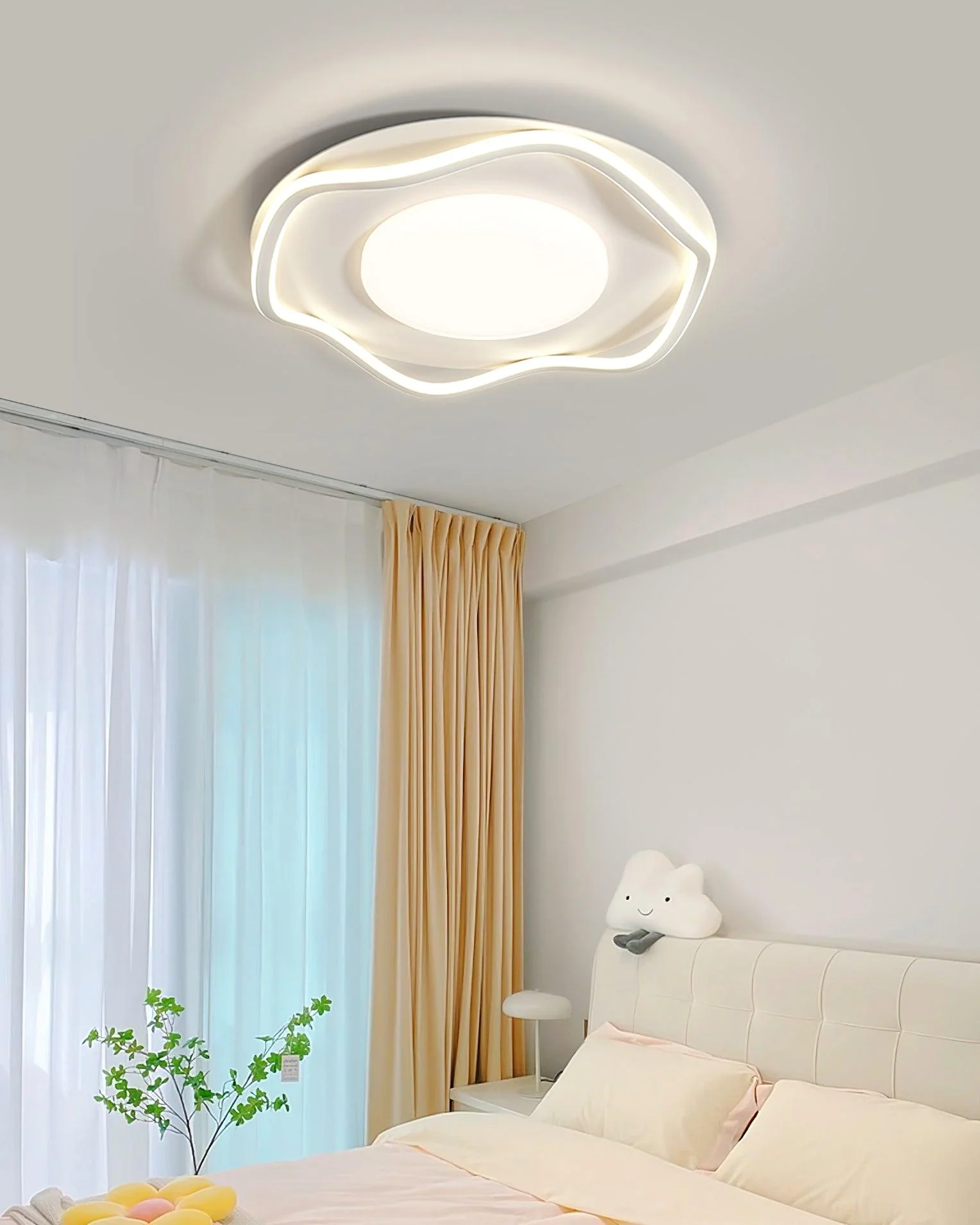 Elvenos Minimalist Cloud Shape Ceiling Lamp - Image 27
