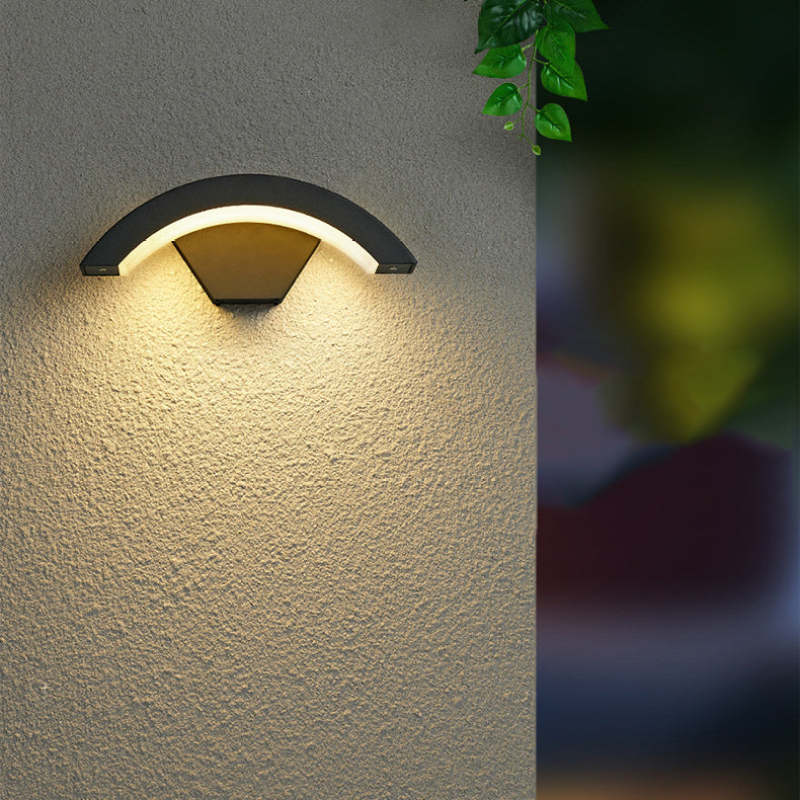 Elvon Nordic Arc Waterproof LED Outdoor Wall Lamp, Black - Image 2