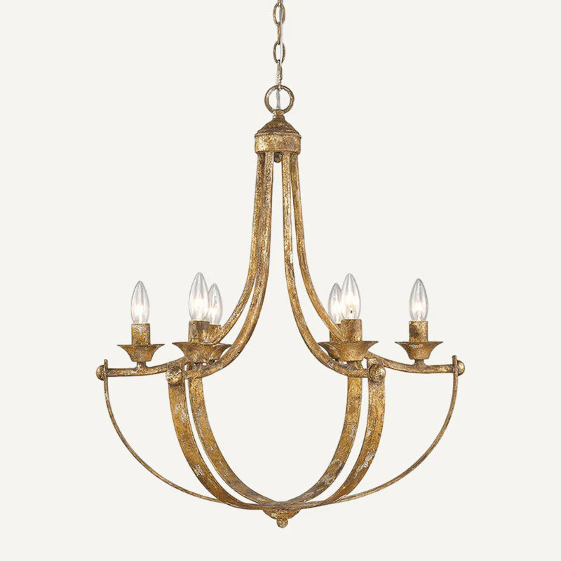 Elyndra Contemporary Brass Chandelier - Image 15