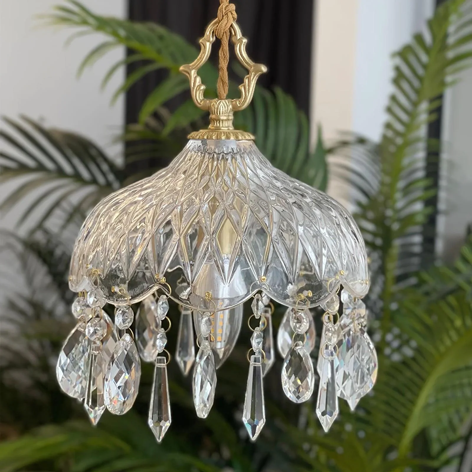 Elyran Crystal Vintage Pendant Lamp - Image 26