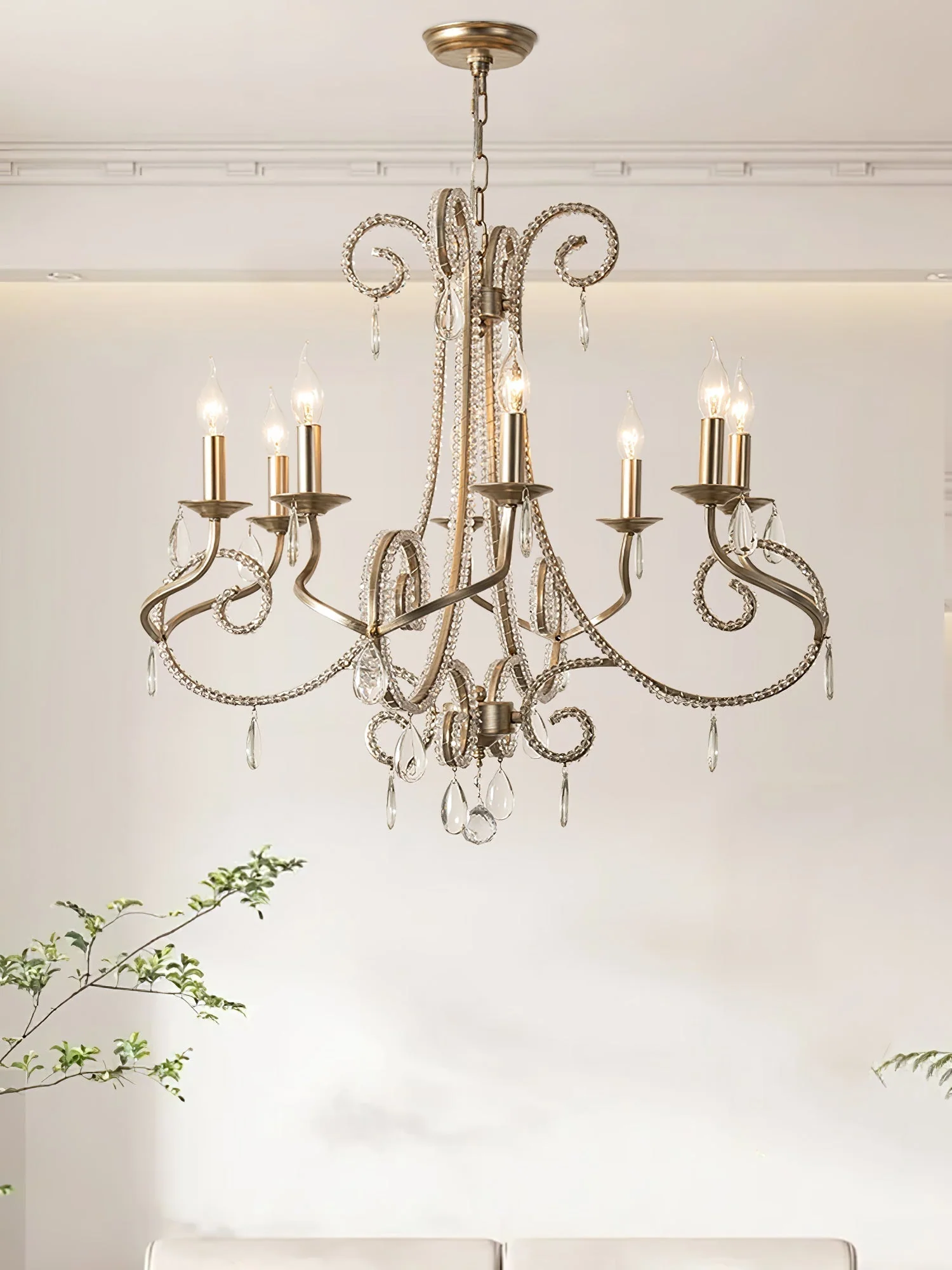 Elysara Crystal Candle Chandelier - Image 12