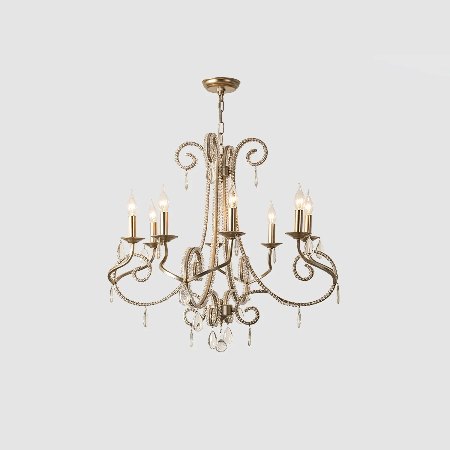 Elysara Crystal Candle Chandelier - Image 13