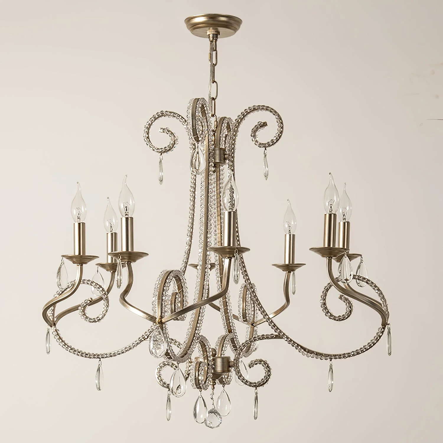 Elysara Crystal Candle Chandelier - Image 5
