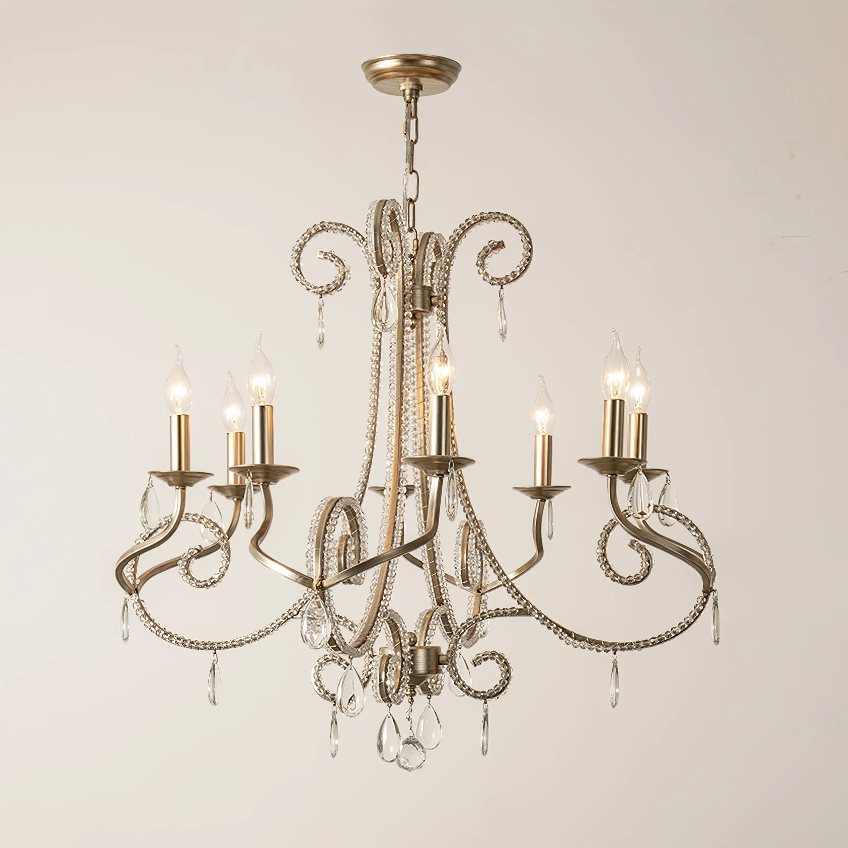 Elysara Crystal Candle Chandelier - Image 6