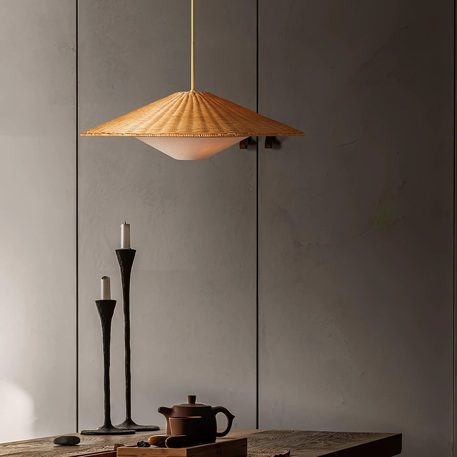 Elysiave Rattan Minimalistic Pendant Light - Image 18