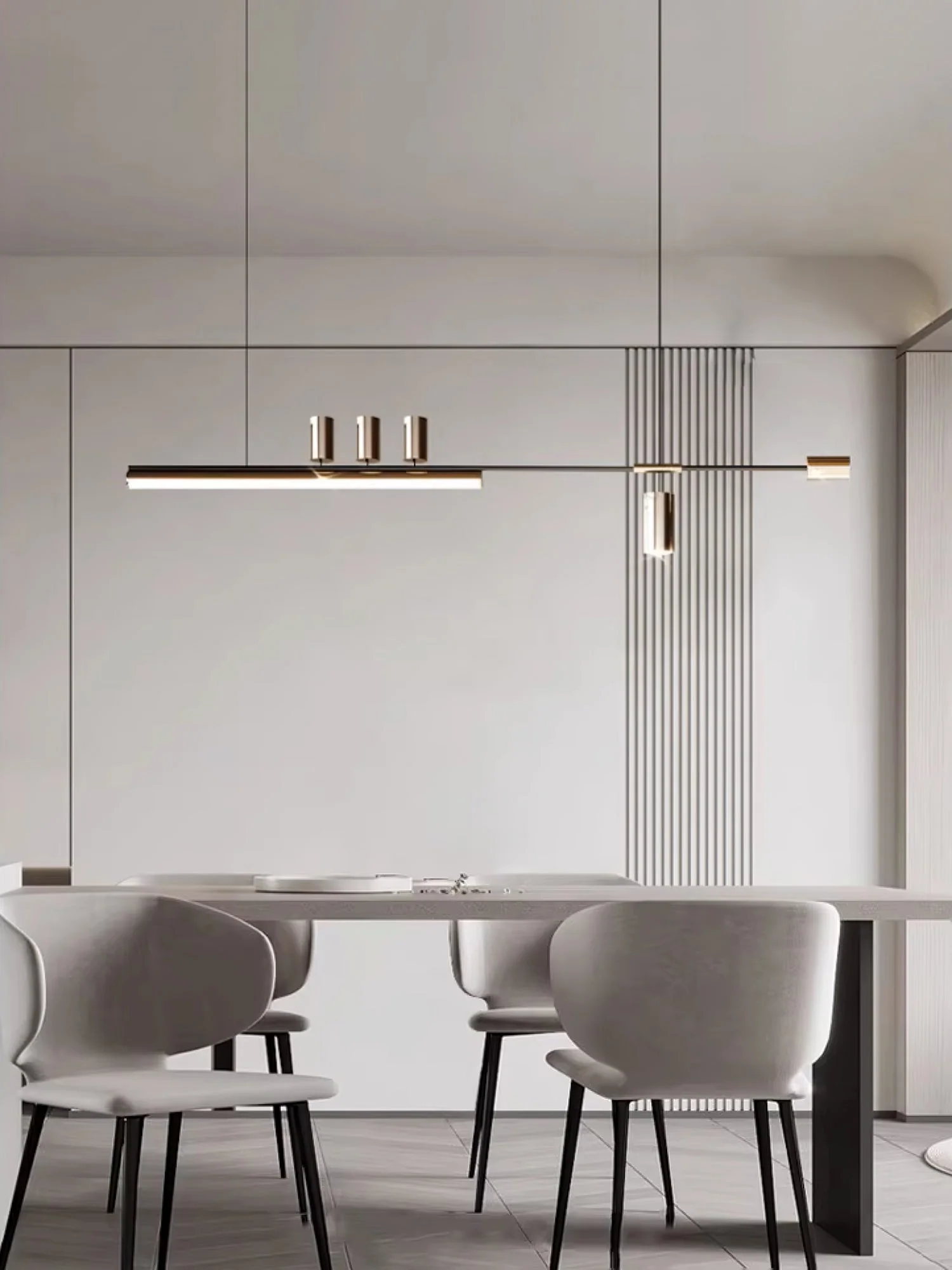 Emirel Modern Minimalist Linear Island Pendant Lamp - Image 14