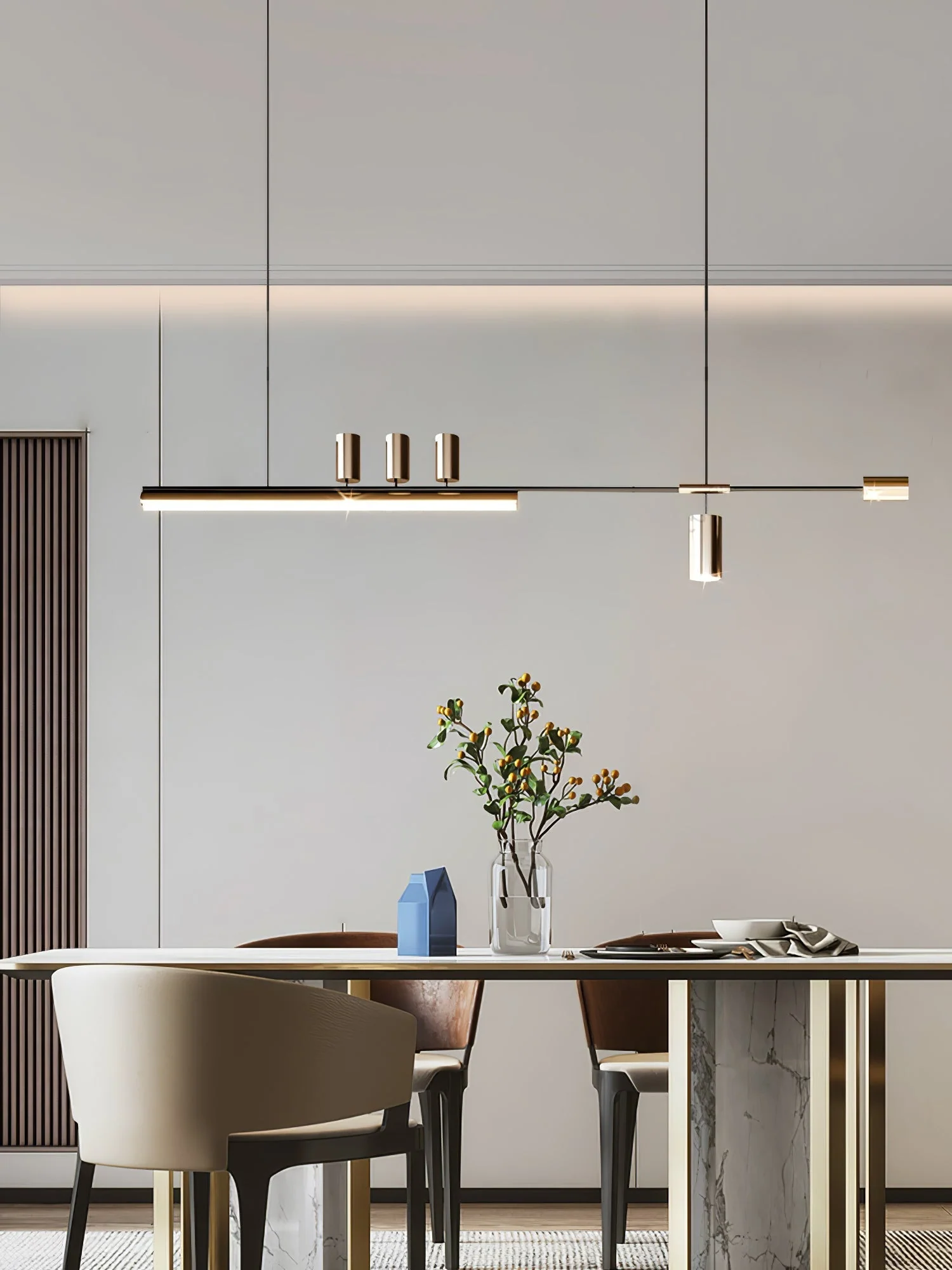 Emirel Modern Minimalist Linear Island Pendant Lamp - Image 19
