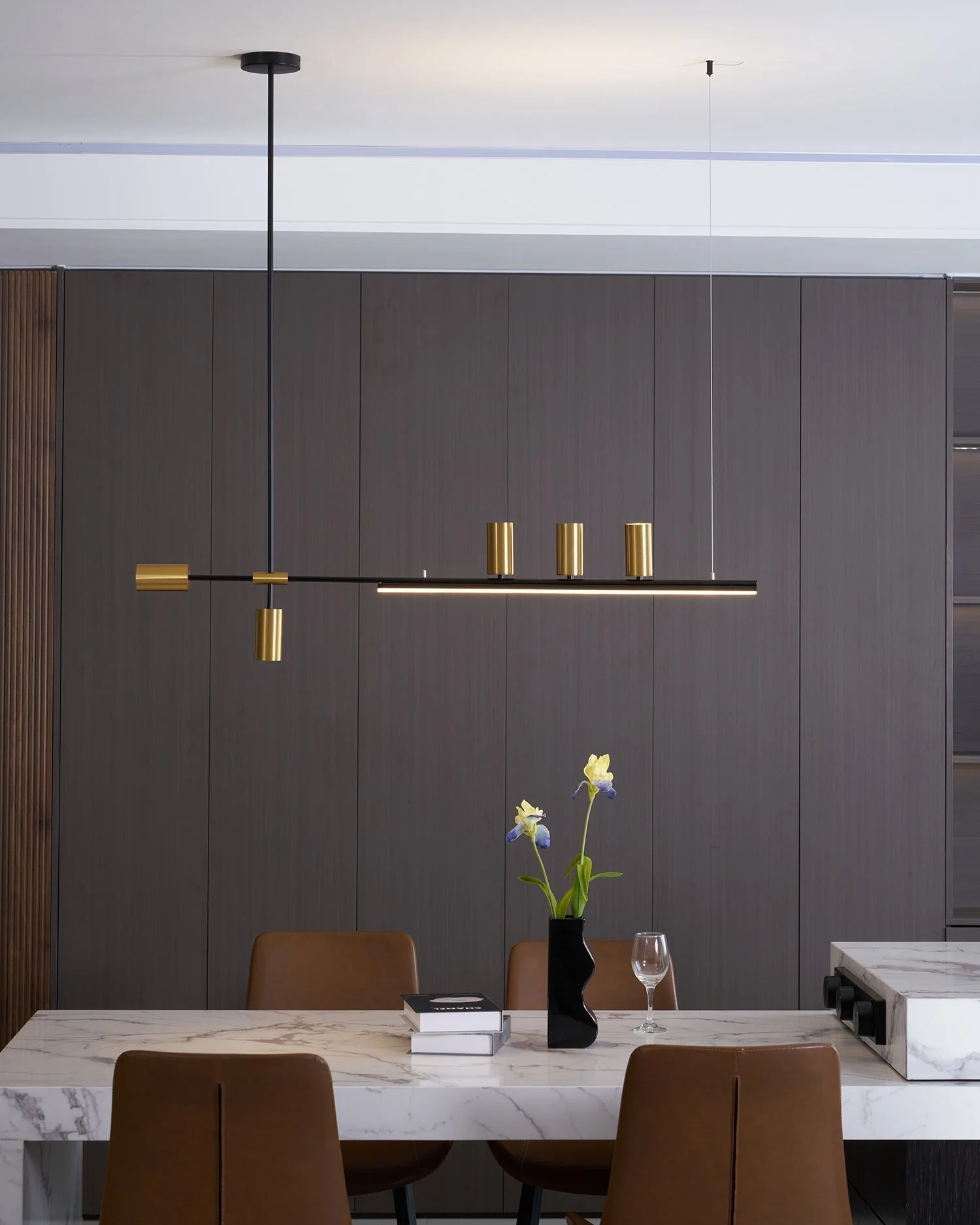Emirel Modern Minimalist Linear Island Pendant Lamp - Image 41