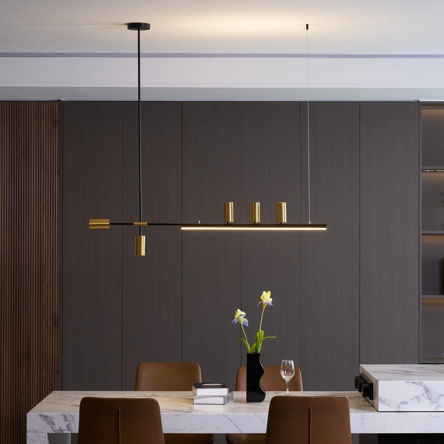 Emirel Modern Minimalist Linear Island Pendant Lamp - Image 43