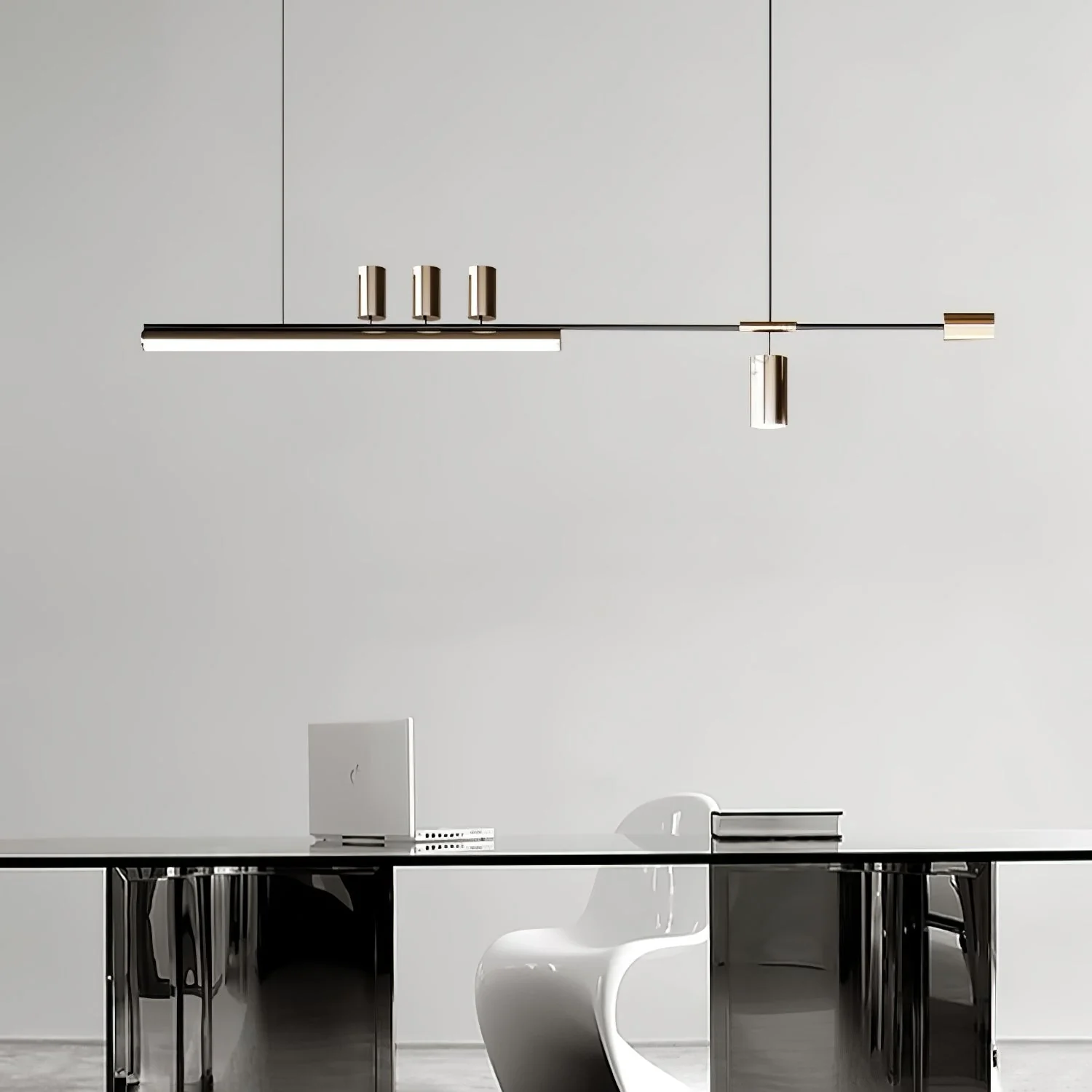 Emirel Modern Minimalist Linear Island Pendant Lamp - Image 8