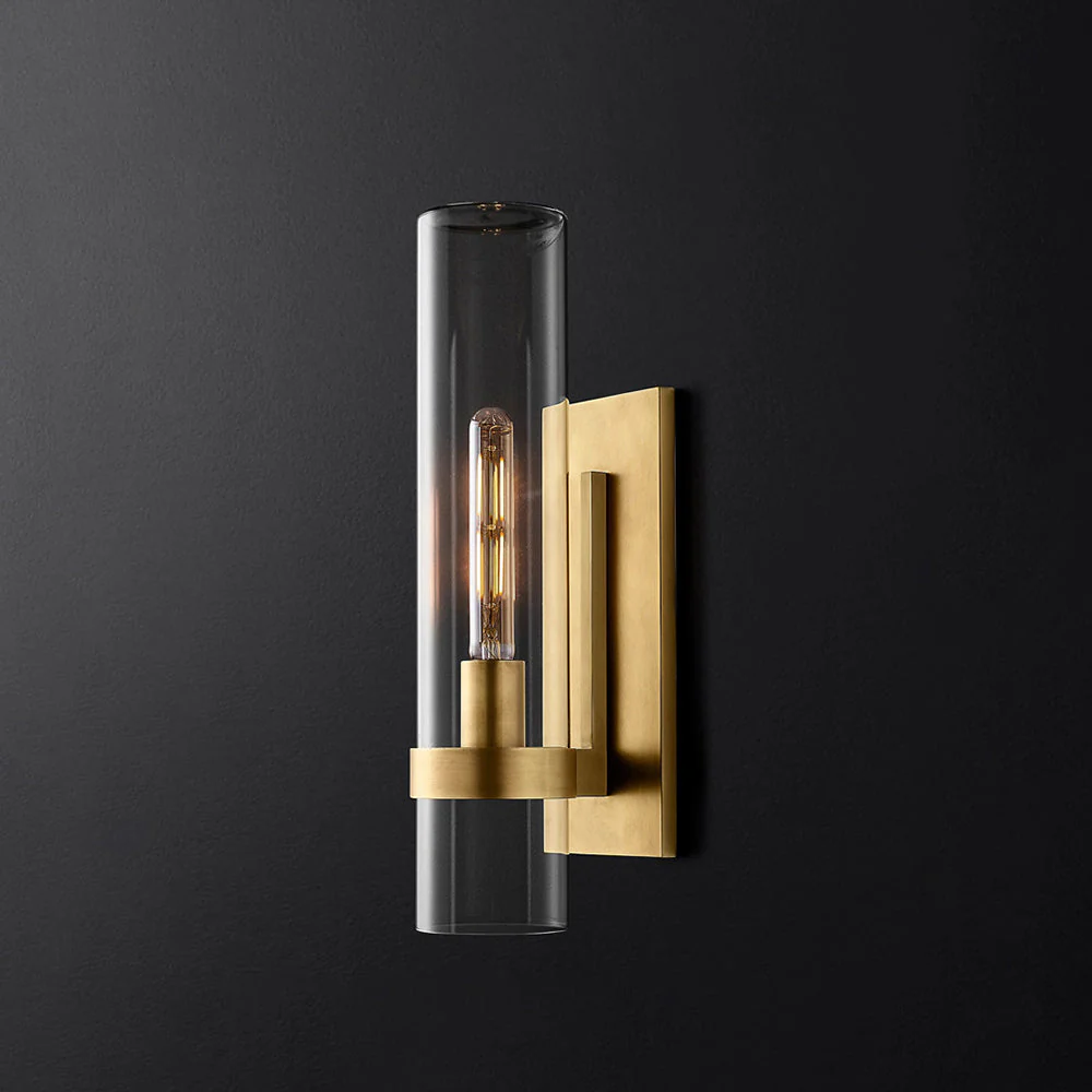 Enya Glass Cylinder Modern Wall Light - Image 4