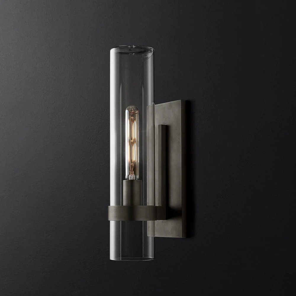 Enya Glass Cylinder Modern Wall Light - Image 5