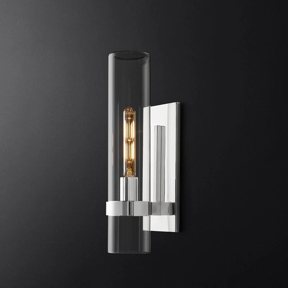 Enya Glass Cylinder Modern Wall Light - Image 6
