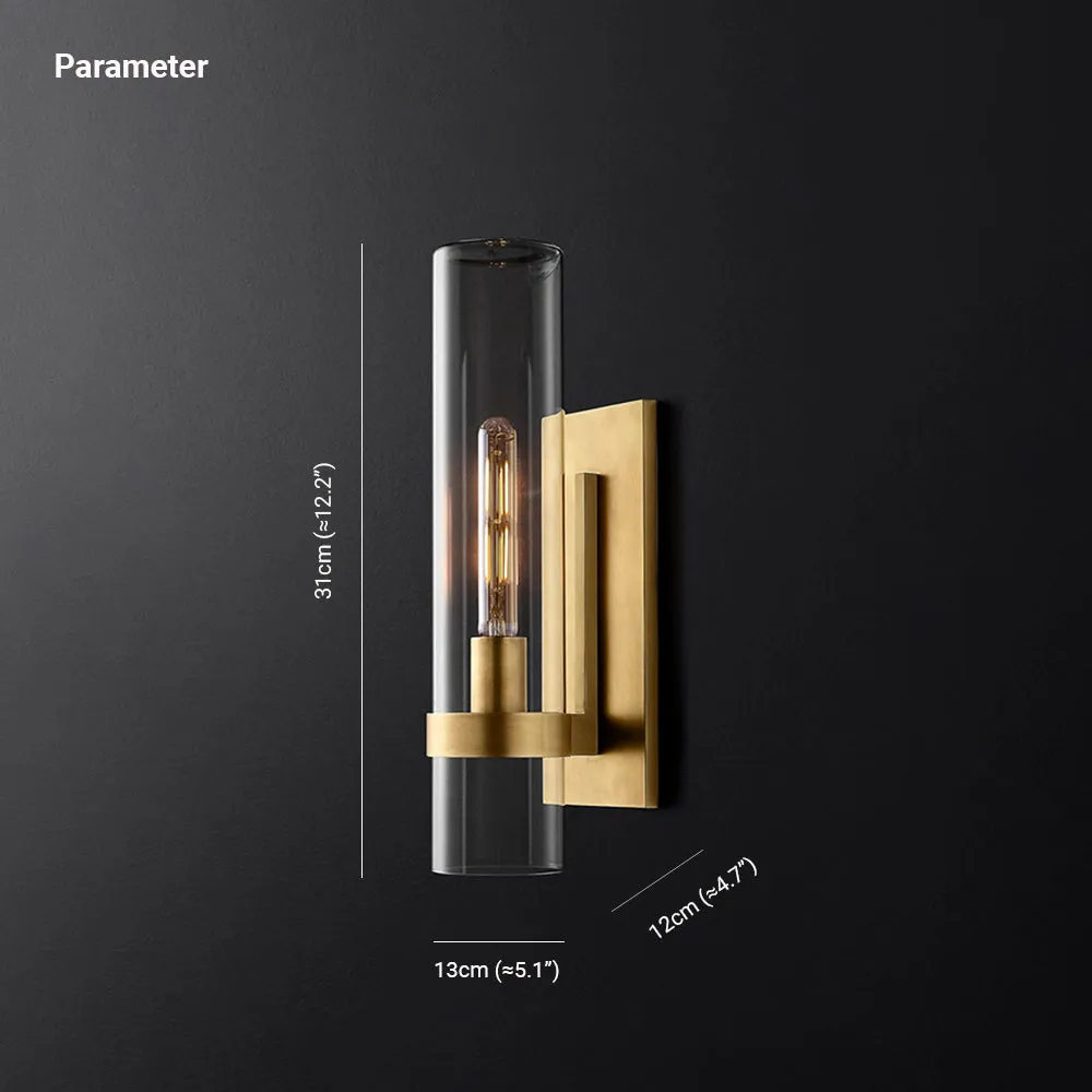 Enya Glass Cylinder Modern Wall Light - Image 7