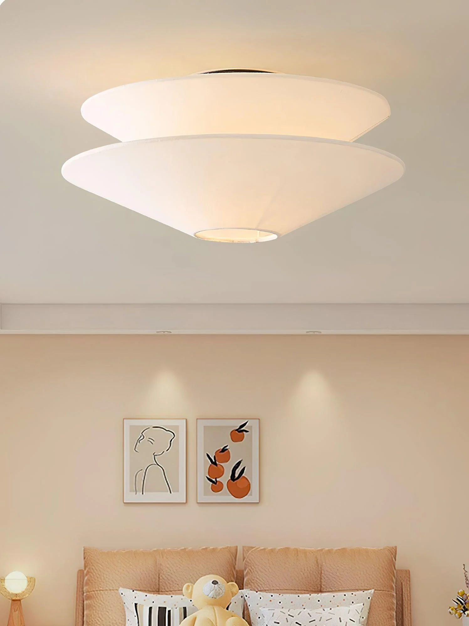 Eon Nordic Art Fabric Flushmount Ceiling Light - Image 23
