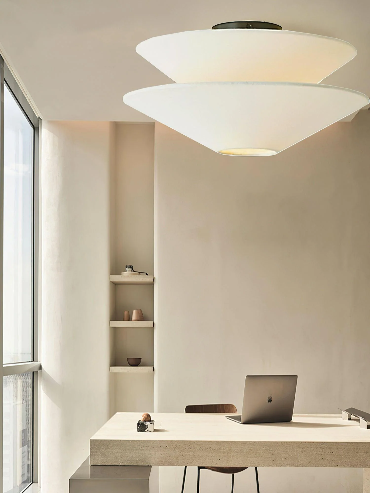 Eon Nordic Art Fabric Flushmount Ceiling Light - Image 31