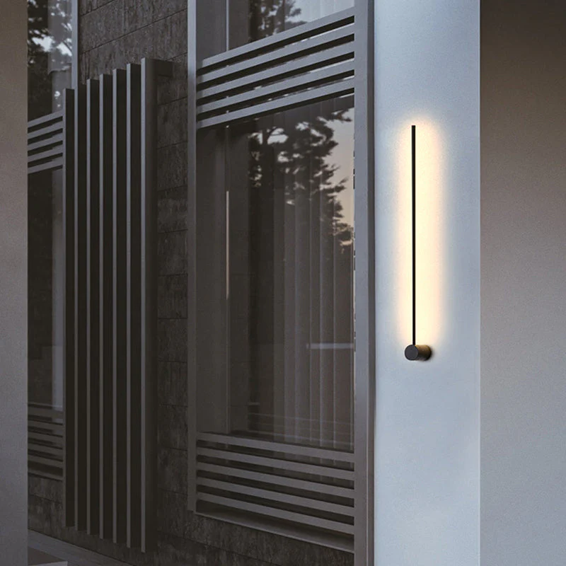 Eonix Minimalist Rotatable Linear Indoor Wall Lamp, Black - Image 3