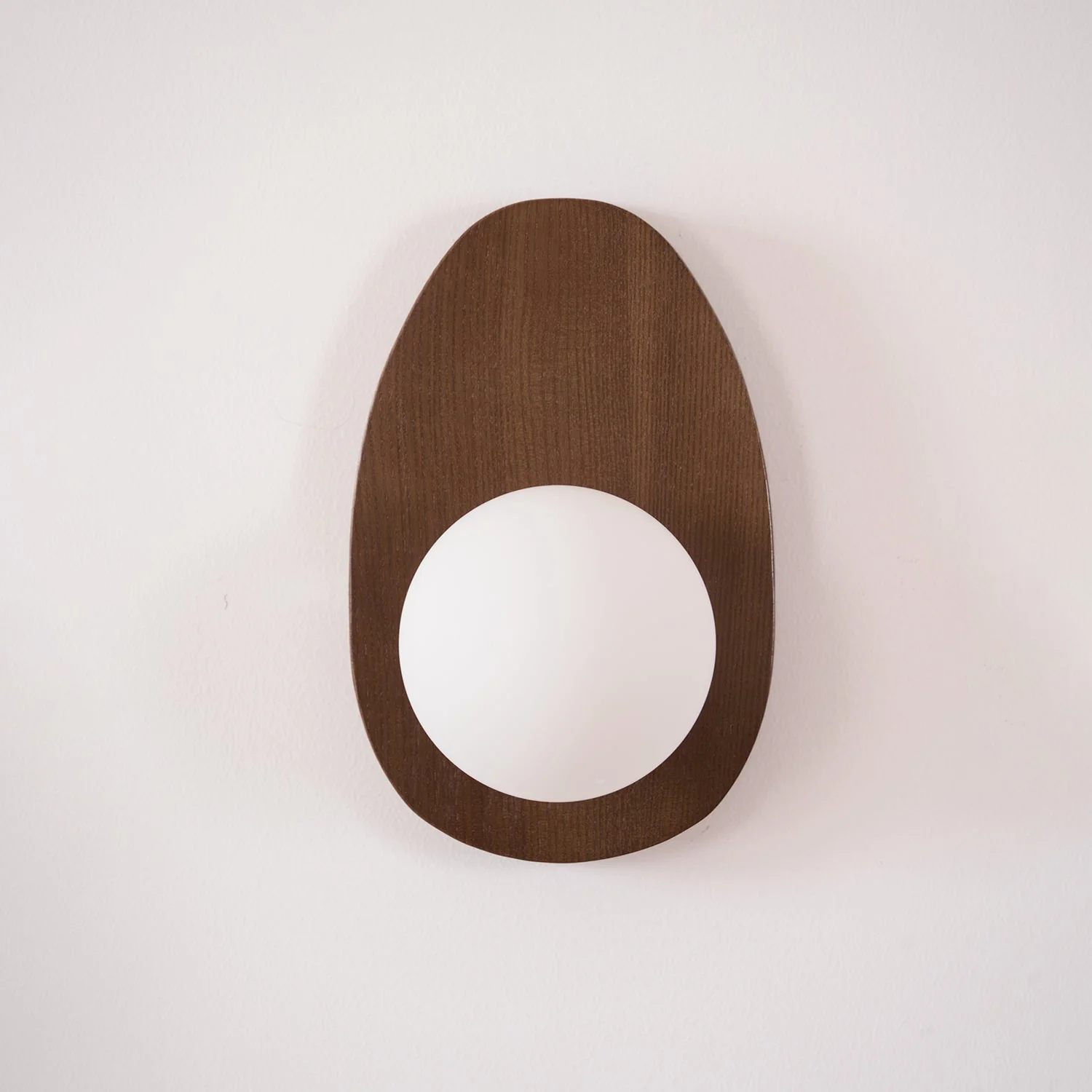 Ephael Premium Nordic Art Walnut Glass Wall Lamp - Image 2