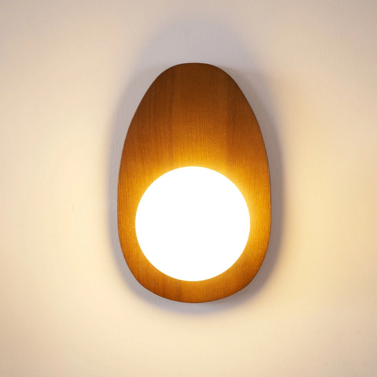 Ephael Premium Nordic Art Walnut Glass Wall Lamp - Image 6