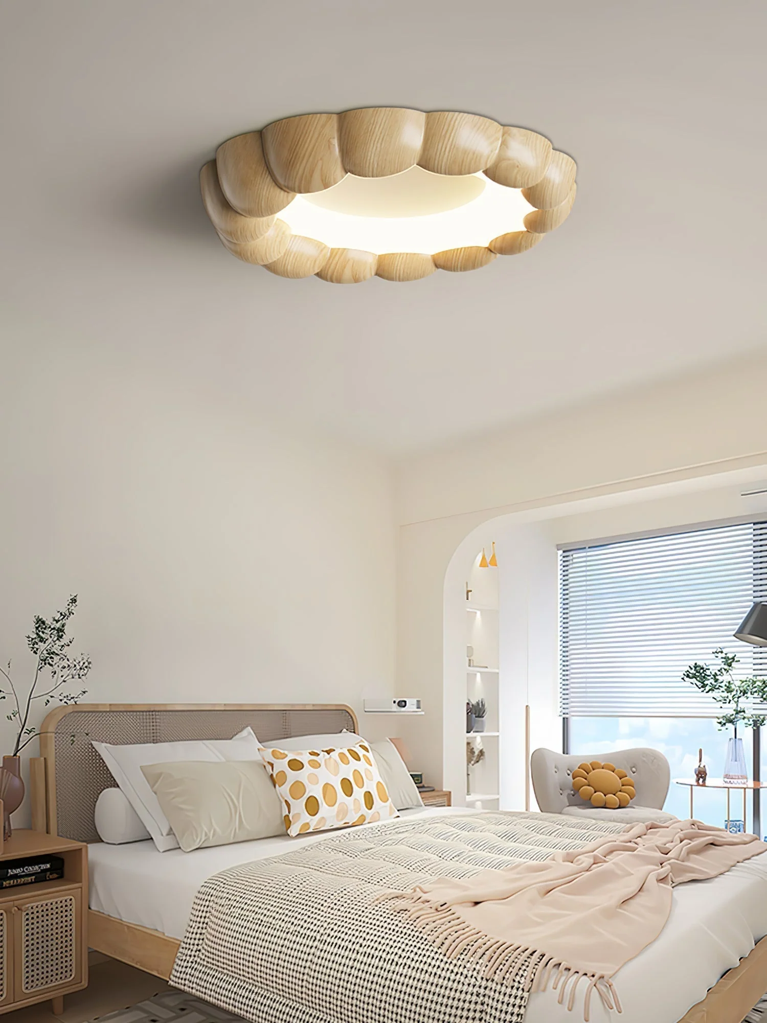 Eraeiel Traditional Elegance Ripple Ceiling Lamp - Image 3