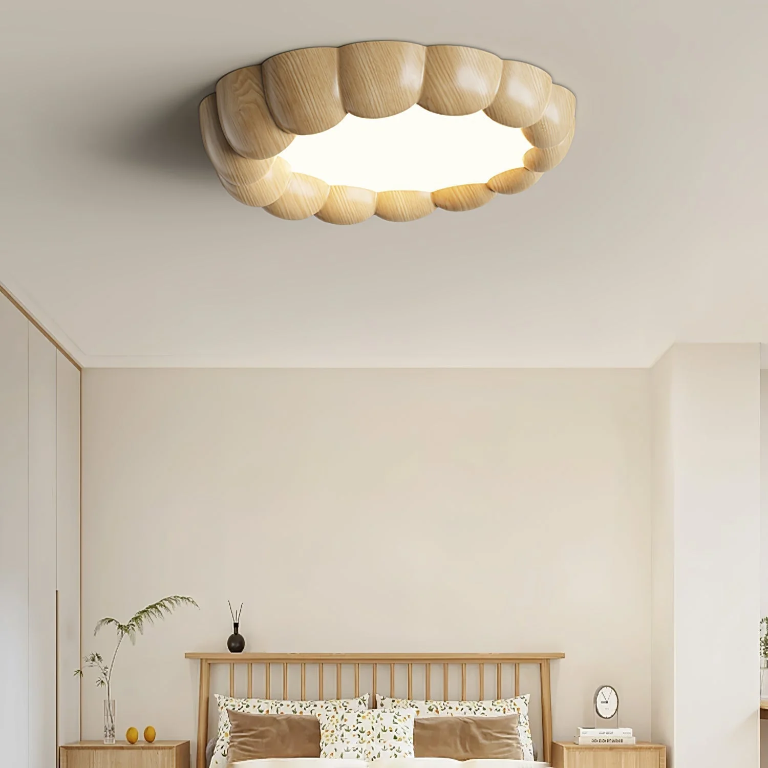 Eraeiel Traditional Elegance Ripple Ceiling Lamp - Image 4