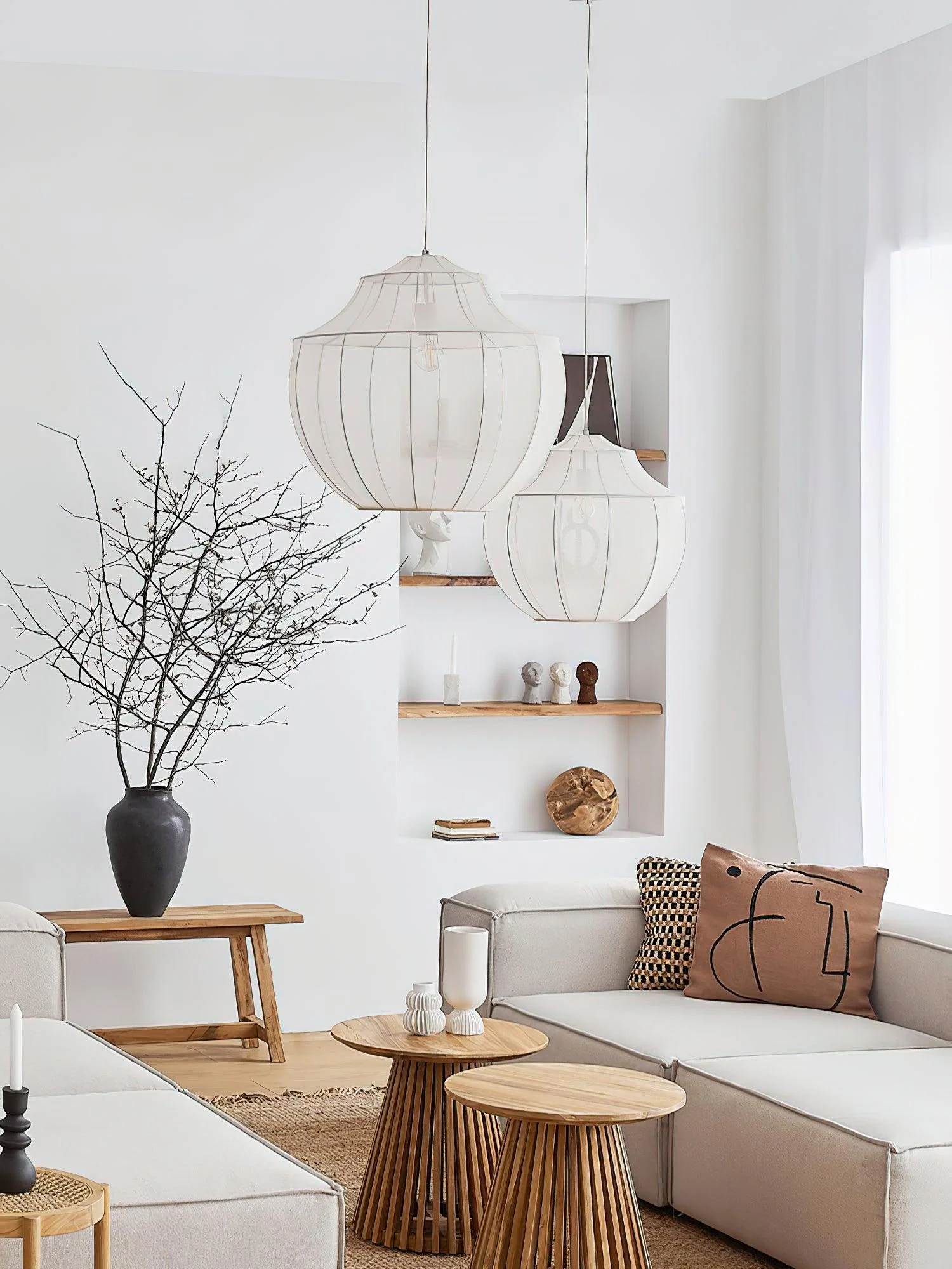 Eraeyra Premium Elegance Mesh Fabric Pendant Light - Image 21