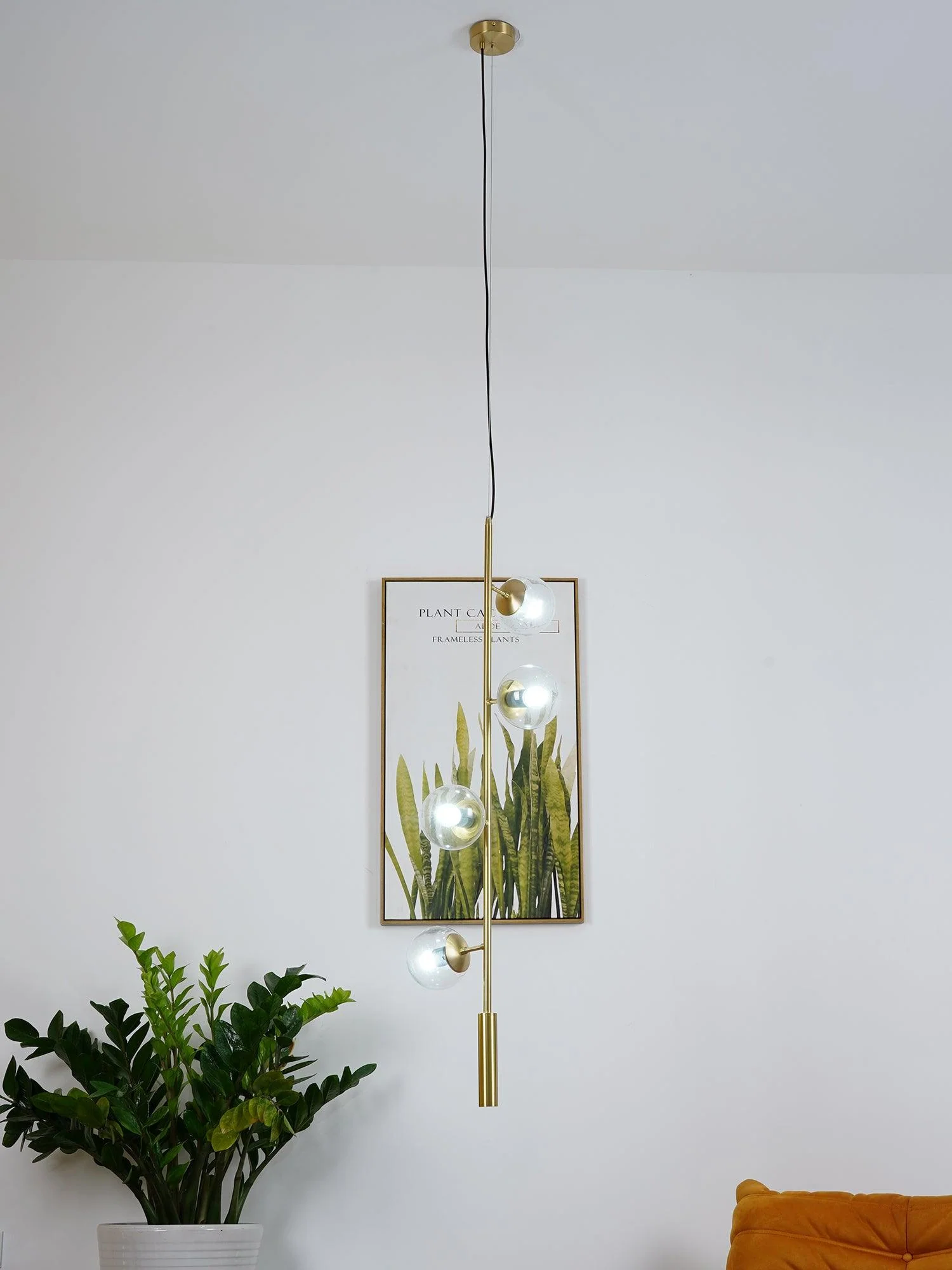 Erevia Brass & Glass Pendant Light - Image 22