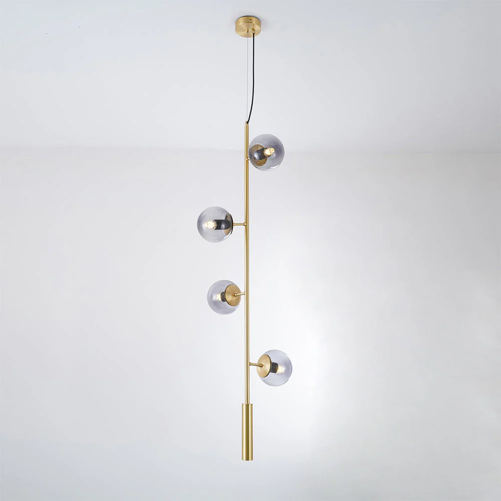 Erevia Brass & Glass Pendant Light - Image 37
