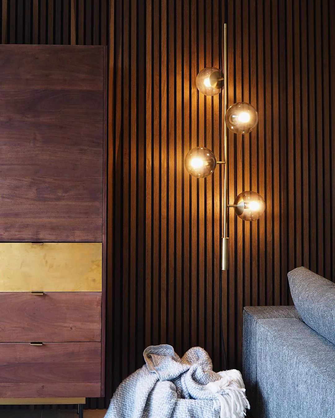 Erevia Brass & Glass Pendant Light - Image 4