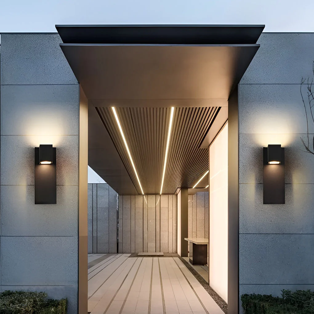 Eriny Square LED Modern Outdoor Wall Sconce Light