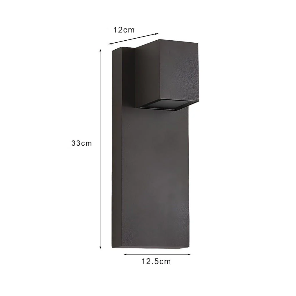 Eriny Square LED Modern Outdoor Wall Sconce Light - Image 2